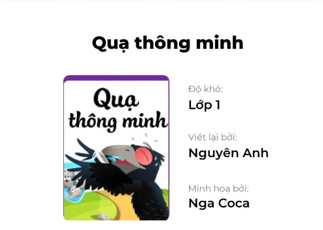 Truyện tranh Quạ thông minh