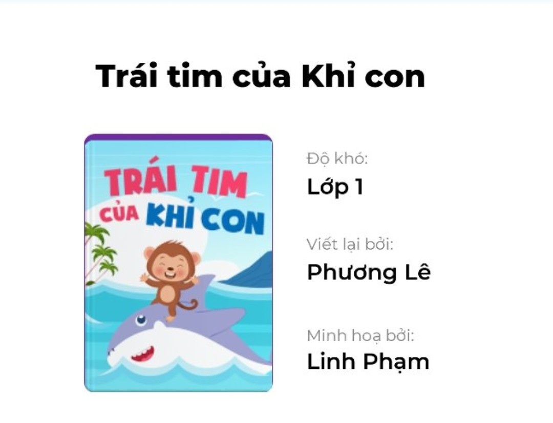 Truyện tranh Trái tim của khỉ con