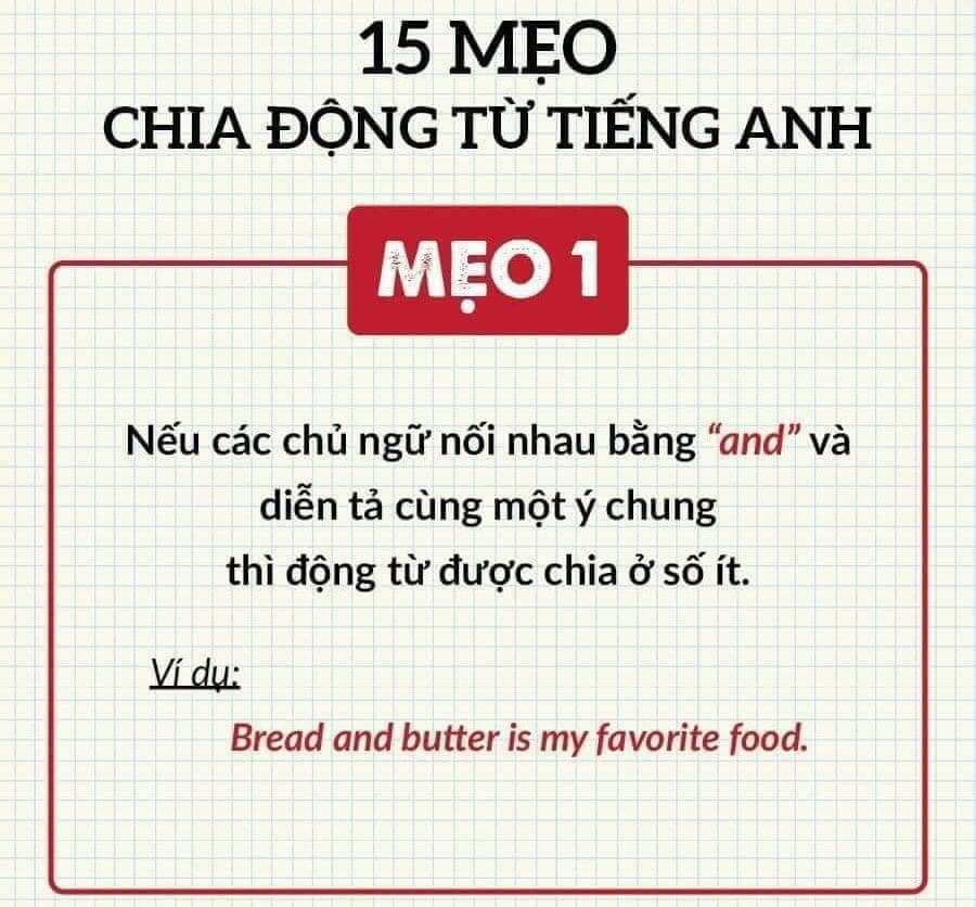 15 mẹo chia động từ tiếng Anh cực hay cho bạn