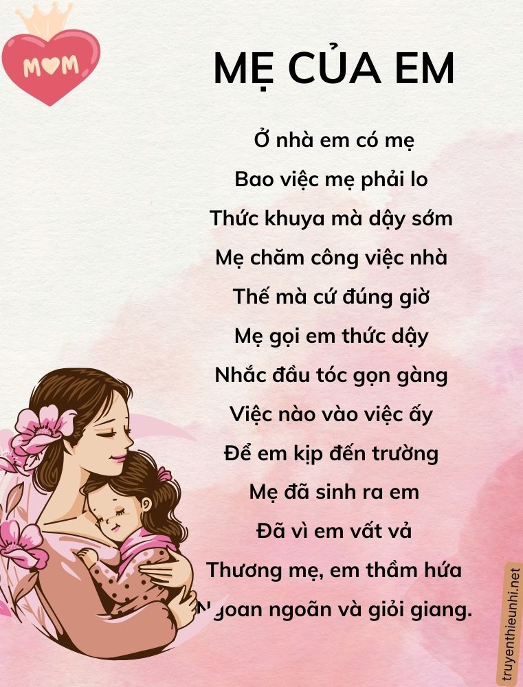 Bài thơ Mẹ của em