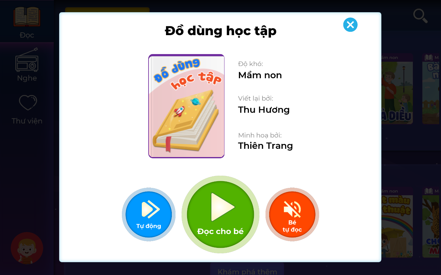 Truyện tranh Đồ dùng học tập