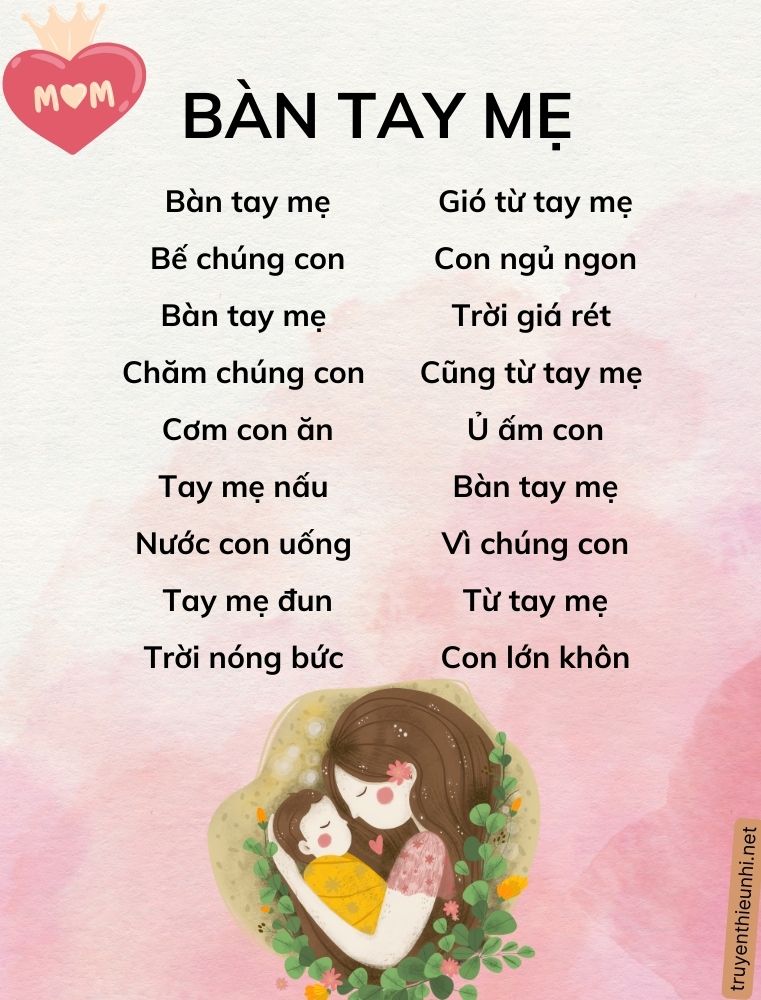 Bài thơ Bàn tay Mẹ