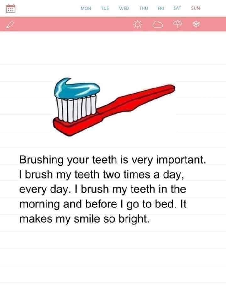 Brush your teeth