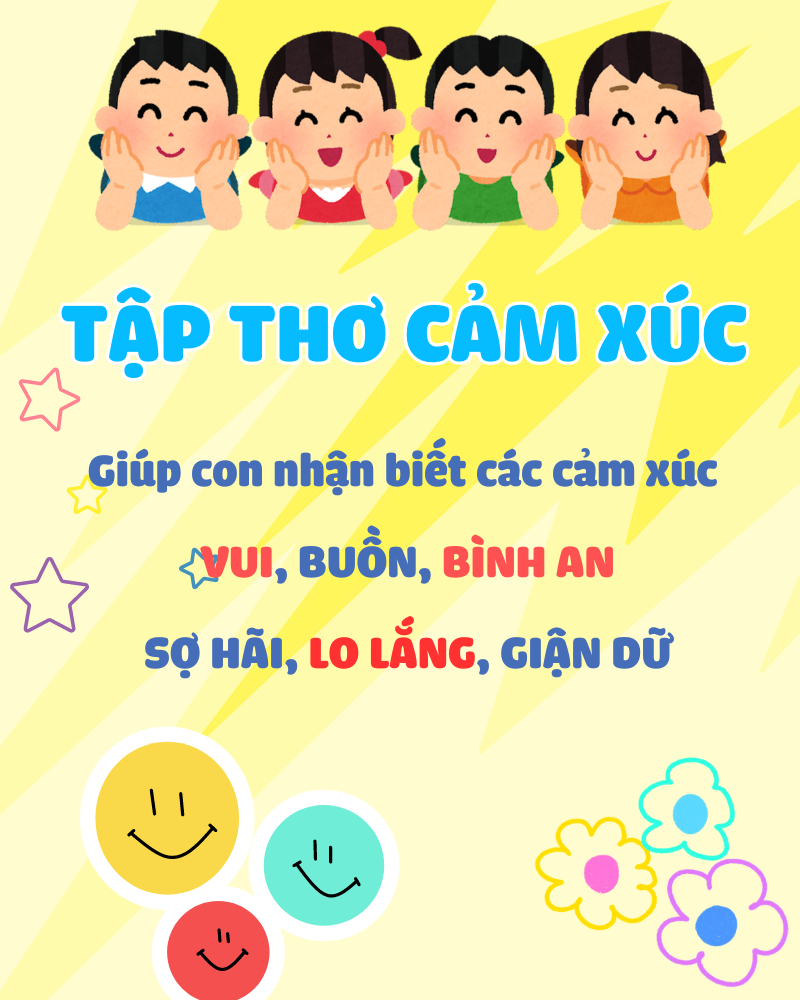 Tập thơ về CẢM XÚC cho bé