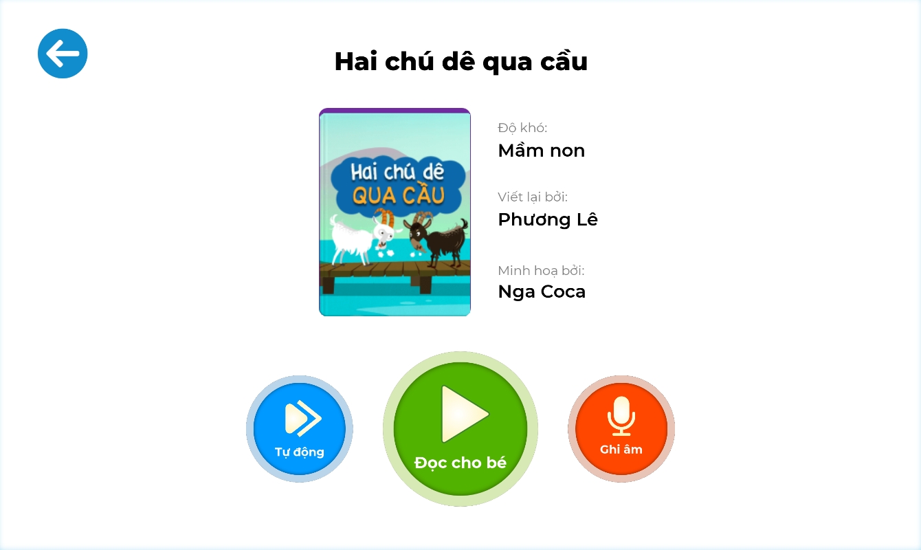 Truyện tranh Hai chú dê qua cầu