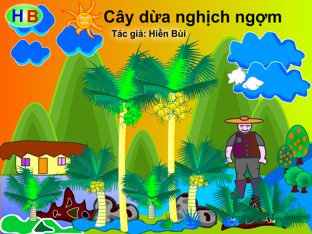 Truyện tranh thiếu nhi : Cây dừa nghịch nghợm – HIền Bùi