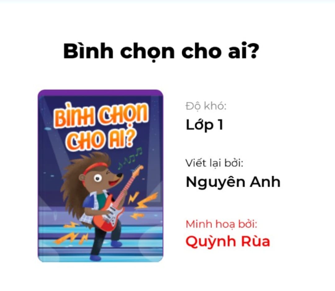 Truyện tranh Bình chọn cho ai