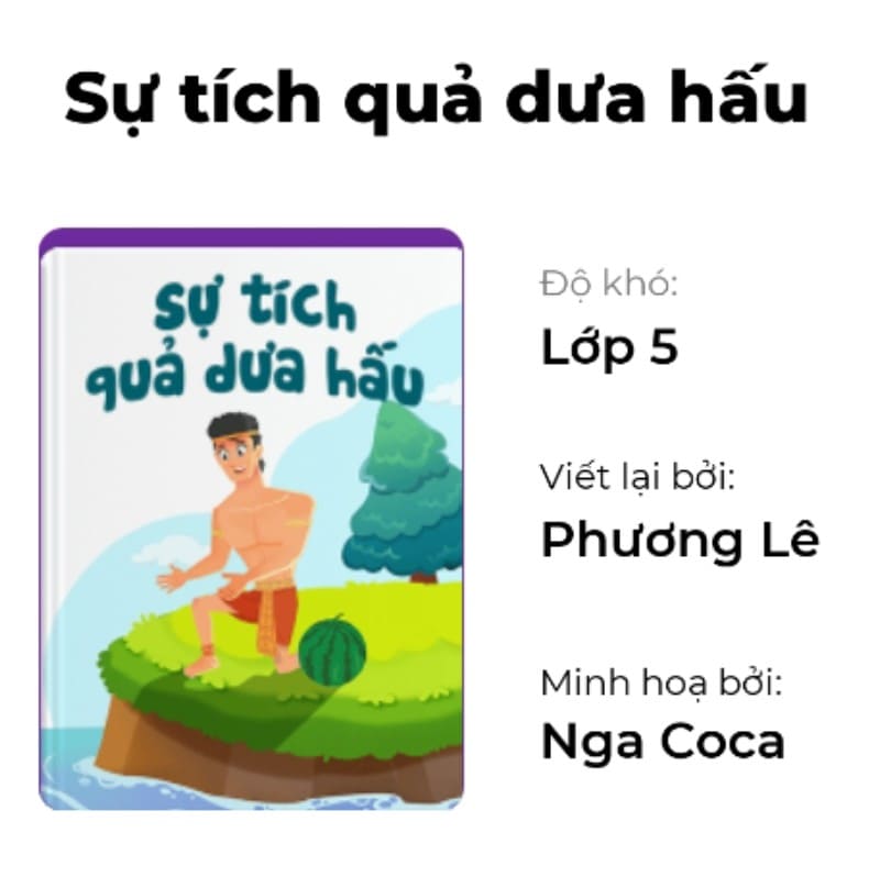 Truyện tranh Sự tích dưa hấu