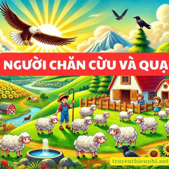 Truyện tranh Người chăn cừu và quạ