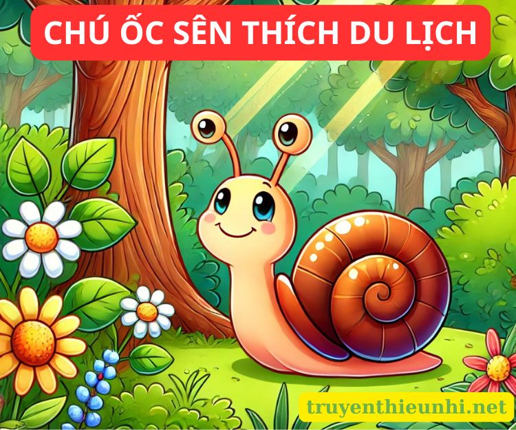 Truyện thiếu nhi Chú ốc sên thích đi du lịch